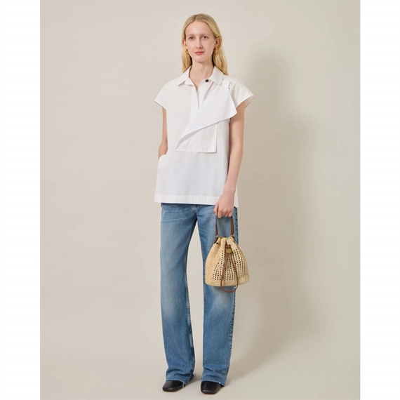 Mulberry Small Crochet Bucket Natural 