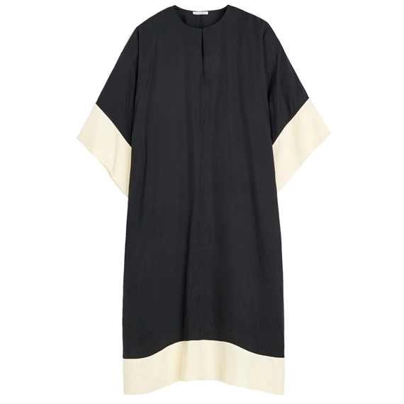 By Malene Birger Cicine Maxi Kjole, Black/White 