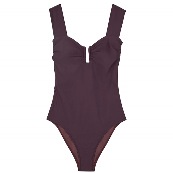 By Malene Birger Cocessia Flat Badedragt, Aubergine
