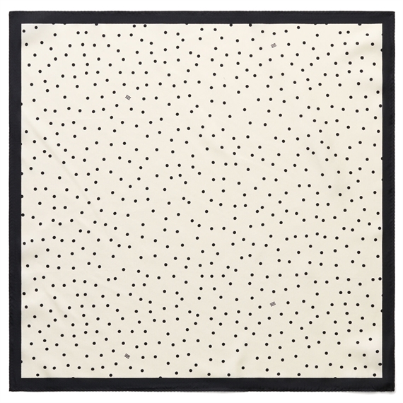 By Malene Birger Poulas 80x80 Tørklæde, Sort