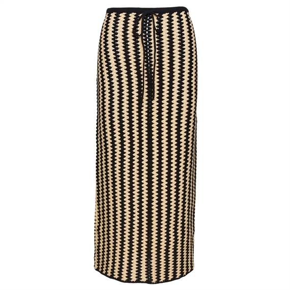 By Malene Birger Raze Nederdel, Black/Offwhite