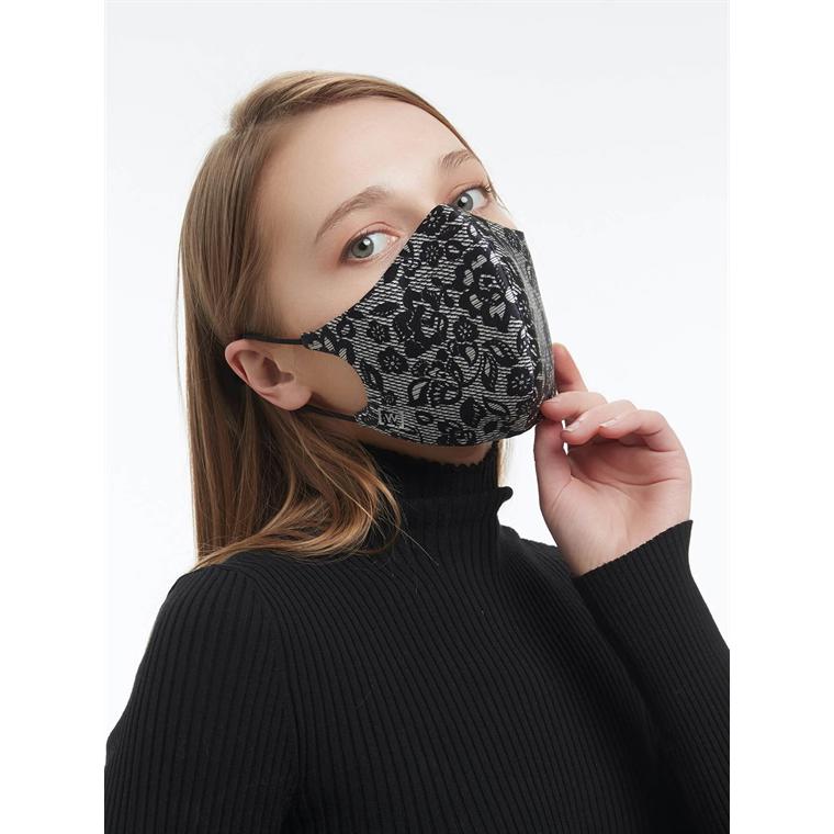 Lace Mask, Black/White Wolford