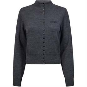 Copenhagen Muse CMKENNA Cardigan, Gray Pinstripe