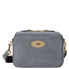 Mulberry Darley Camera Bag Foggy Grey Suede