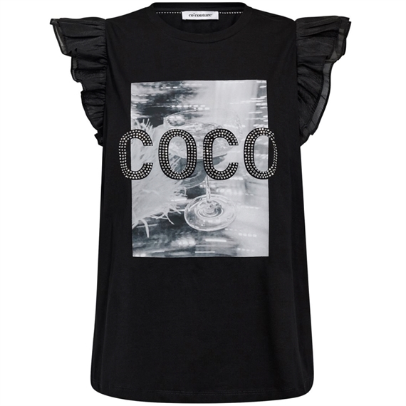 Co\'couture ChampagneCC Stone Mix Top, Sort 