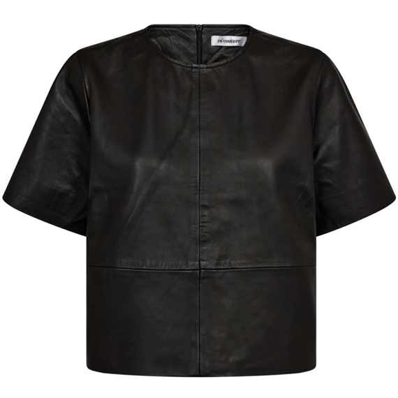 Co'couture PhoebeCC Leather Tee, Sort