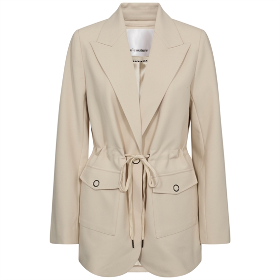 Co\'couture VolaCC Pocket Tie Blazer, Bone