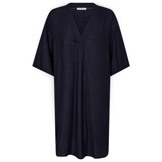 Co'couture CarynCC Pleat Tunic Kjole, Navy