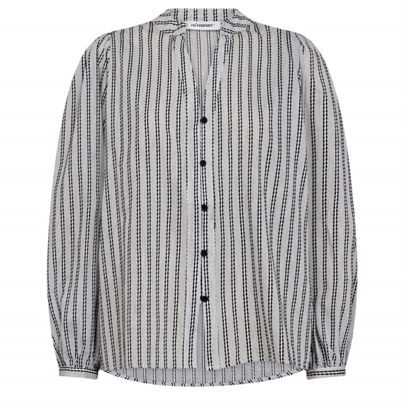 Co\'couture NoraCC V-Shirt Skjorte, White/Black 