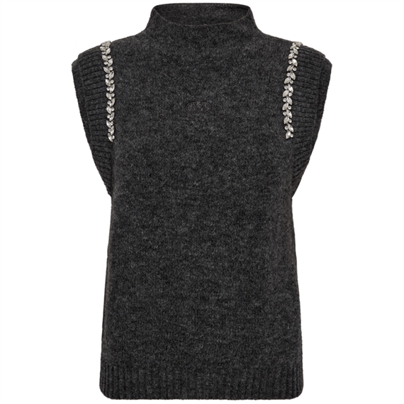 Copenhagen Muse CMIBRA Strik-Vest, Dark Grey Melange