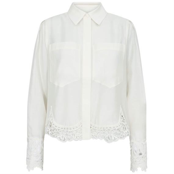 Copenhagen Muse CMMOLLY Lace Skjorte, Jet Stream