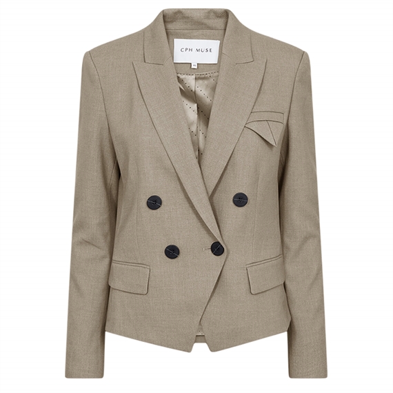 Copenhagen Muse CMTAILOR Short Blazer, Winter Twig Melange 