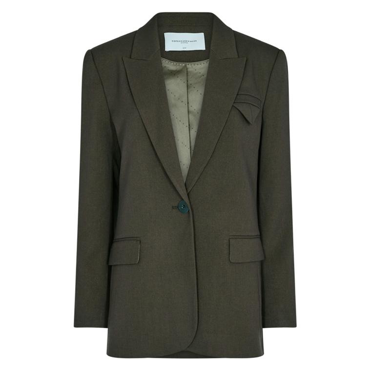 Copenhagen Muse CMTAILOR-JA Blazer, Olive Melange 