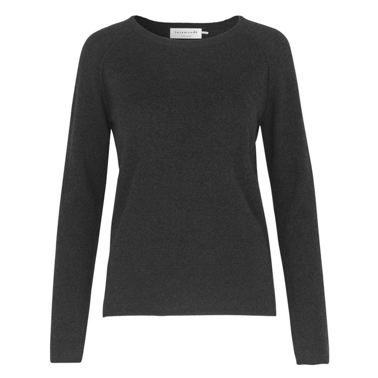 Uld & Kashmir Pullover, Dark Grey Melange