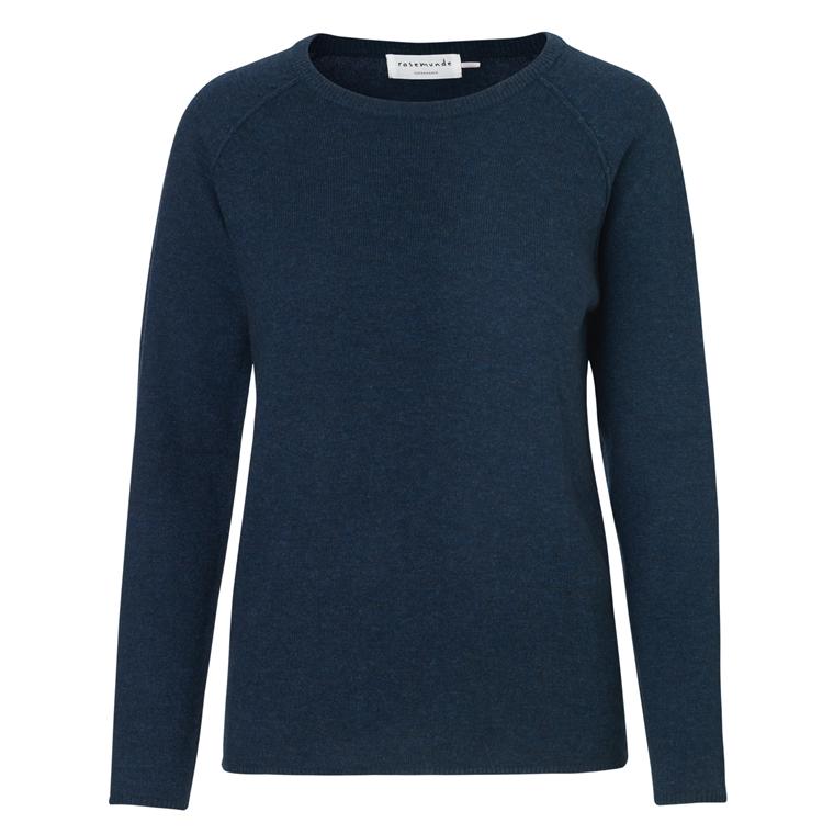 Uld & Kashmir Pullover, Dark Navy Melange