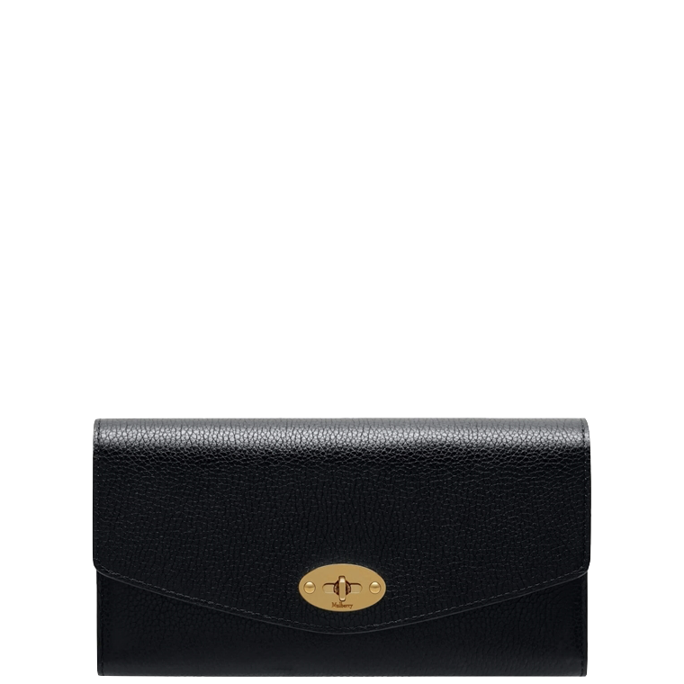 Mulberry Darley Wallet Black Small Classic Grain