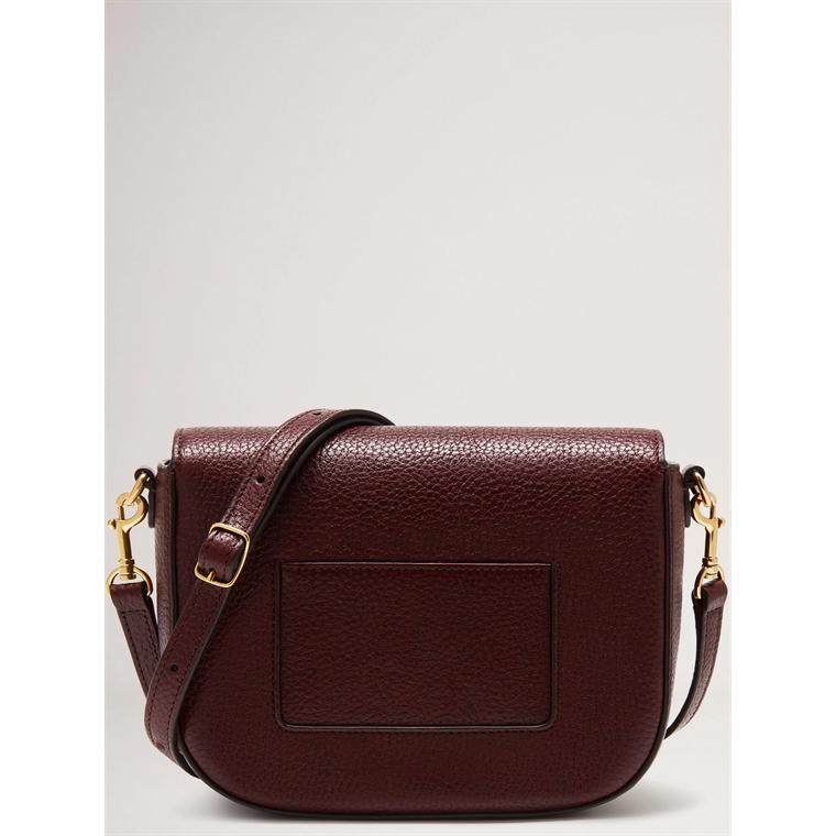 Mulberry Small Darley Satchel Oxblood Natural Grain