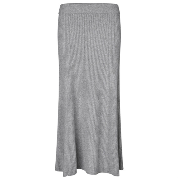 Dea Kudibal Gabbydea Strik Nederdel, Grey Melange