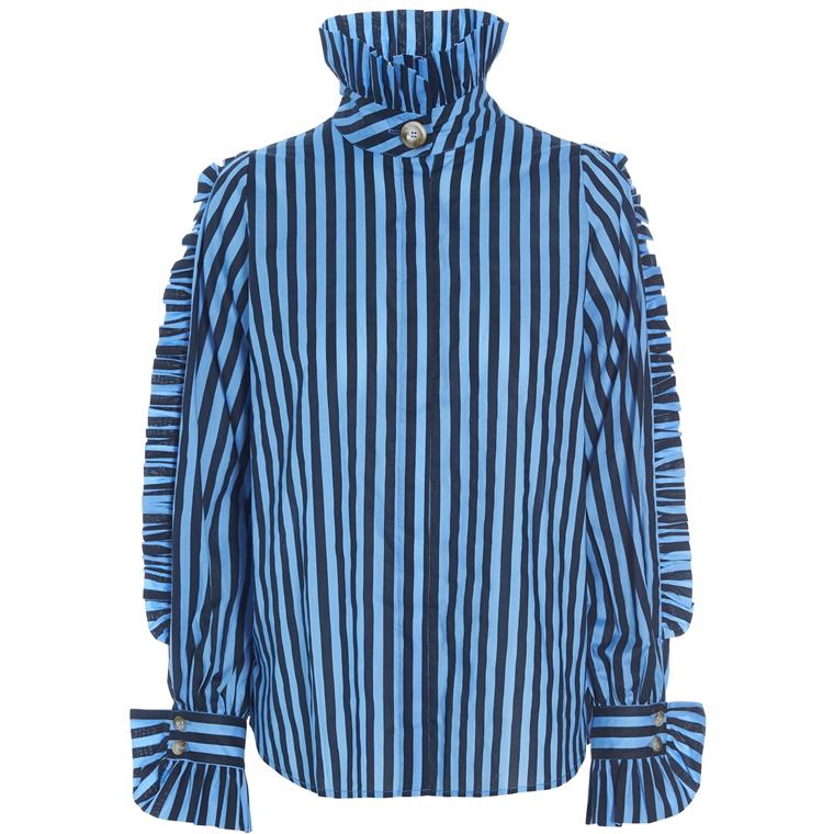 Dea Kudibal Mimi Skjorte, Stripe Ocean