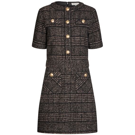 Dea Kudibal SolveigDEA Kjole, Black Check