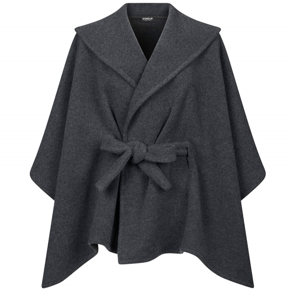 Dondup Cappa Uldkappe, Dark Grey 