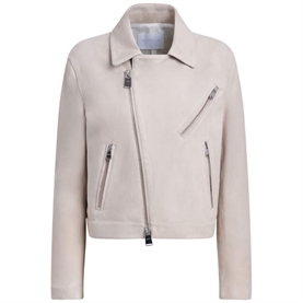 Dondup Biker Suede Jakke, Beige