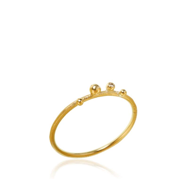 Dulong Delphis Ring M. 1 Brillant, 18k Guld