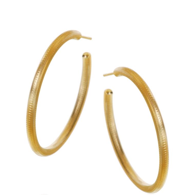 Dulong Esme Creol Øreringe Stor, 18K Guld