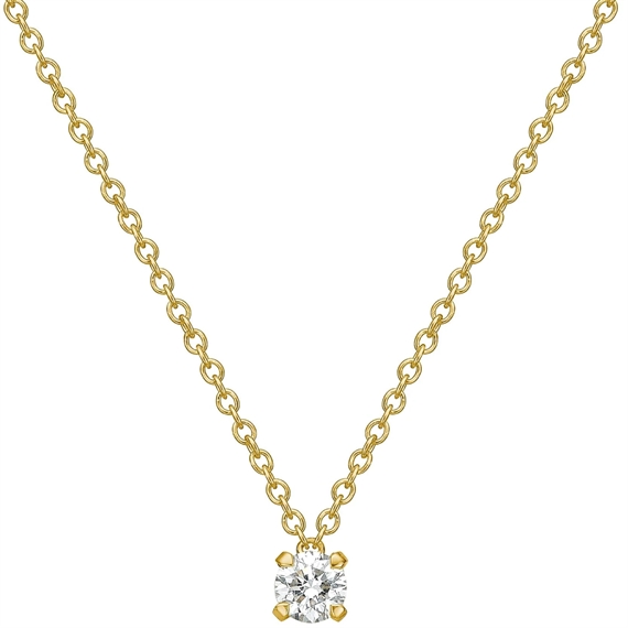 Dulong Lumina Halskæde Mellem Med 1 Brillant, 18K Guld