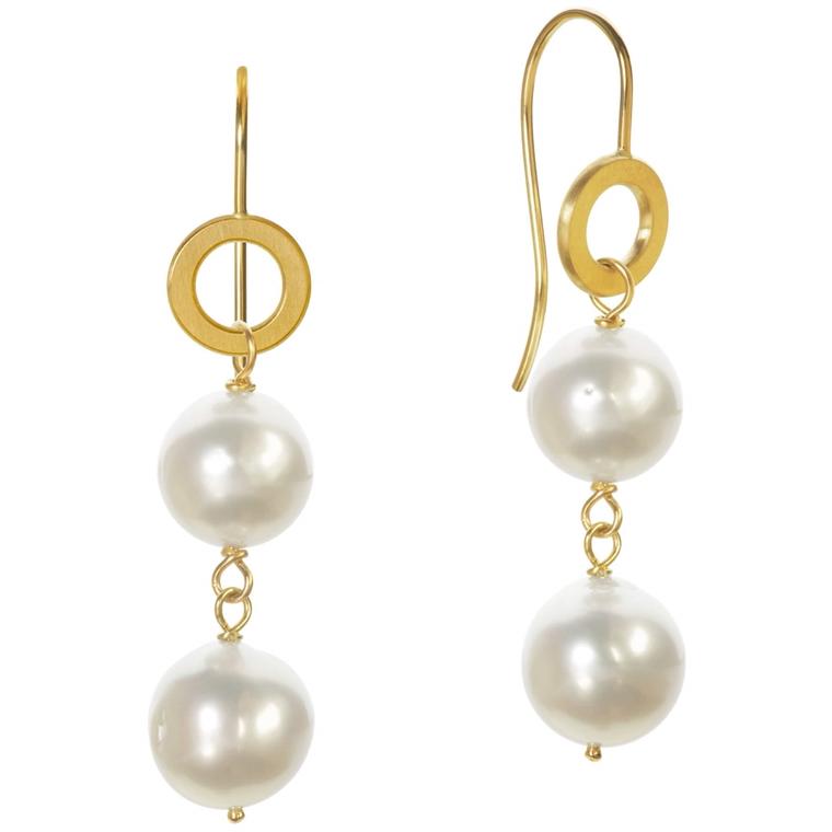 Dulong Ocean Pearl Øreringe M. Barokke South Sea-perler, 18K Guld