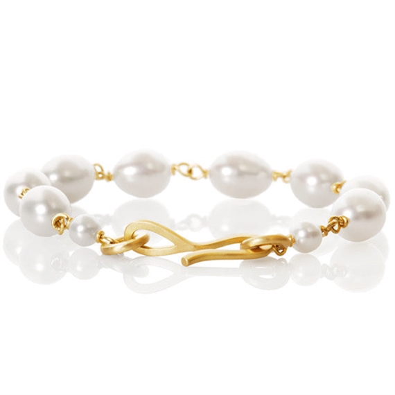 Dulong Ocean Pearl Armbånd, 18K Guld