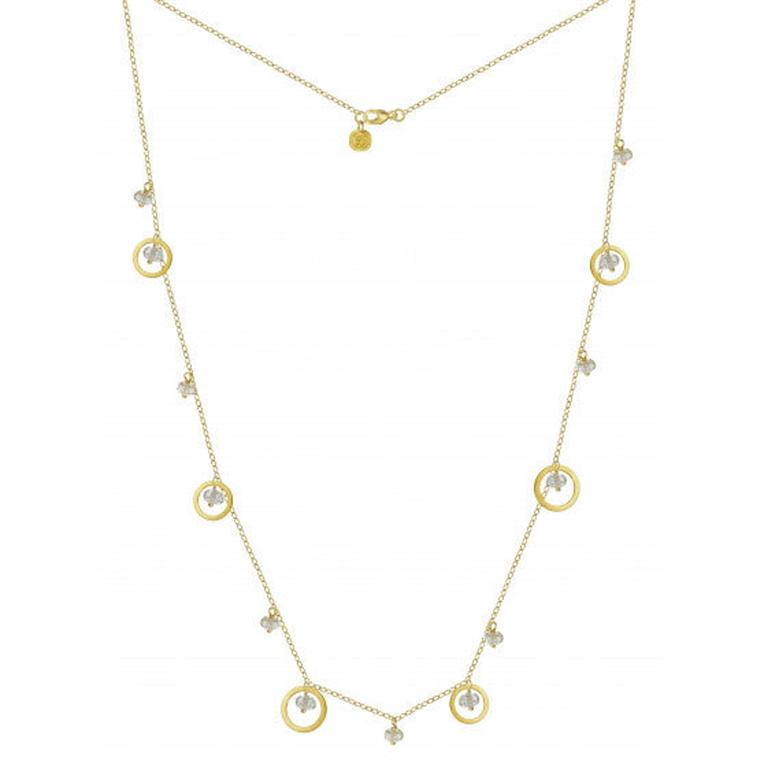 Dulong Piccolo Meadow Halskæde M. Safir, 18K Guld