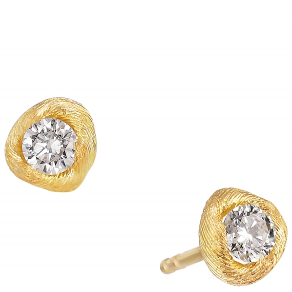 Dulong Vega Souffle Øreringe Mellem, 18K Guld