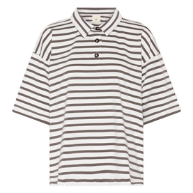 Heartmade Erun T-shirt, Walnut Stripe