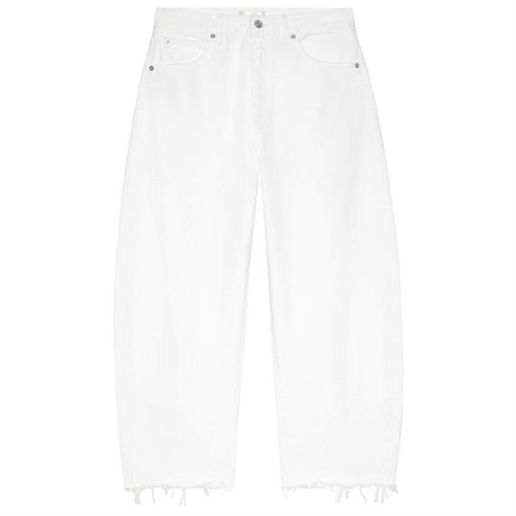 FRAME The Bubble Crop Jeans, Hvid