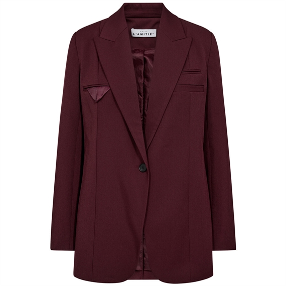 HAUTE L\'AMITIE Premiere Single Blazer, Amarone