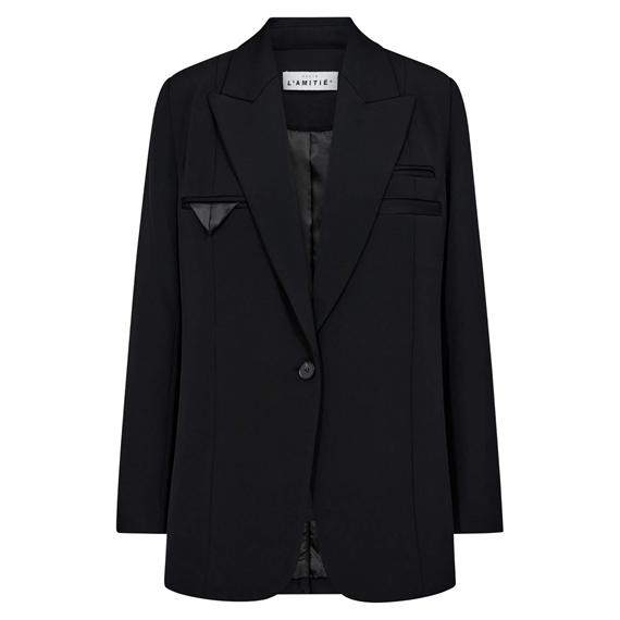 HAUTE L\'AMITIE Premiere Single Blazer, Sort