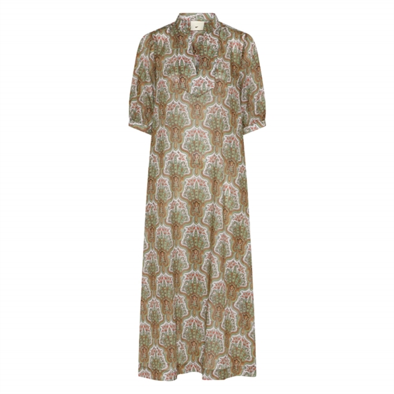 Heartmade Heliva Kjole, Green Paisley Print