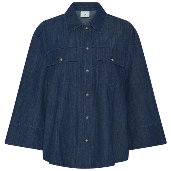 Heartmade Manel Skjorte, Dark Blue