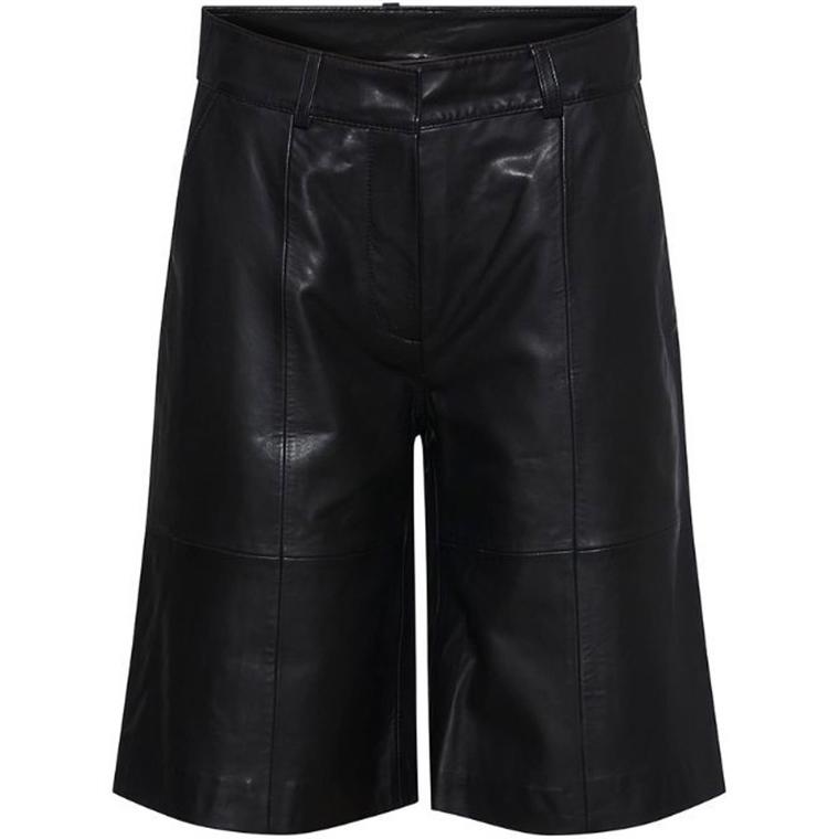 Heartmade Noam Leather Shorts, Sort
