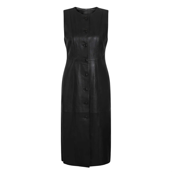 Heartmade Vista laederkjole, Sort
