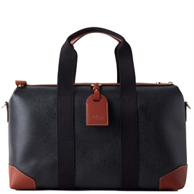 Mulberry Heritage Day Clipper Black & Cognac Scotchgrain