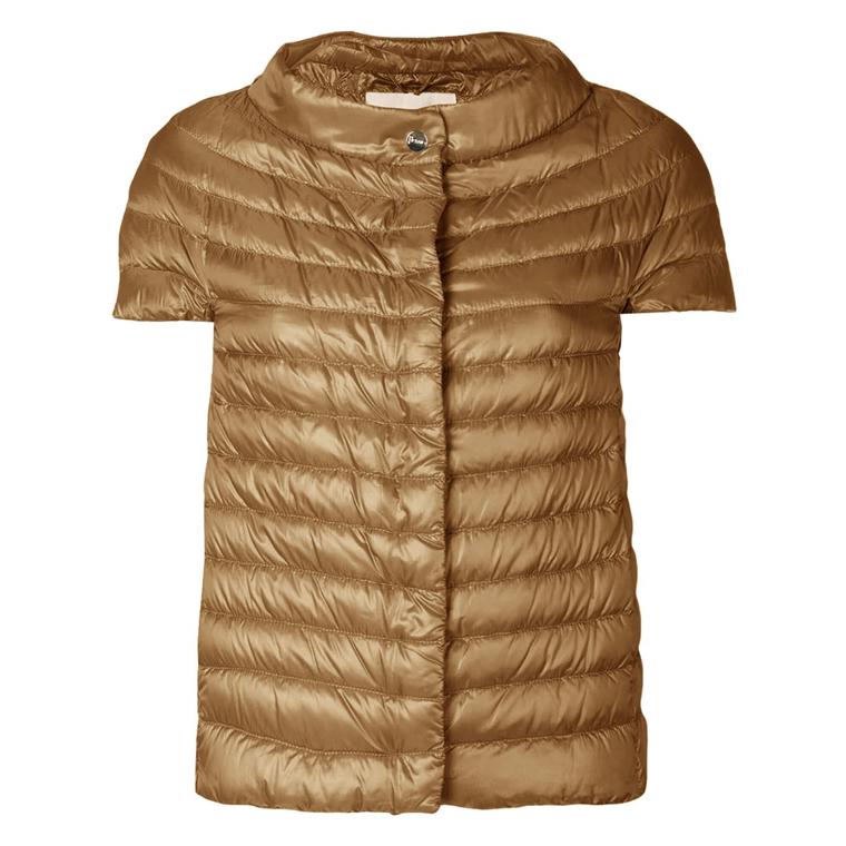 Herno Down Short-Sleeved Kappe, Camel