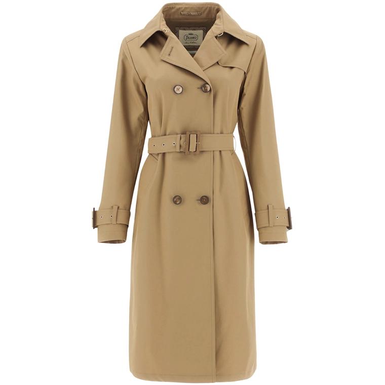 Herno Gabardine Trenchcoat, Sand