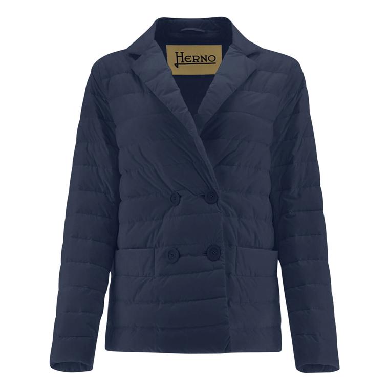 Herno Quilted Blazer Jacket, Blue