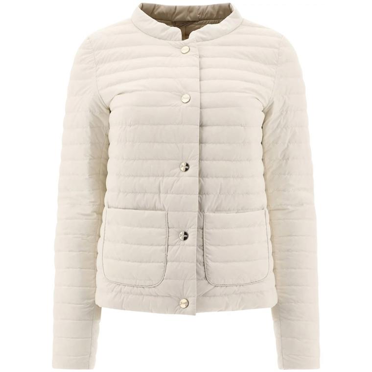 Herno Reversible Down Jacket, White/Grey