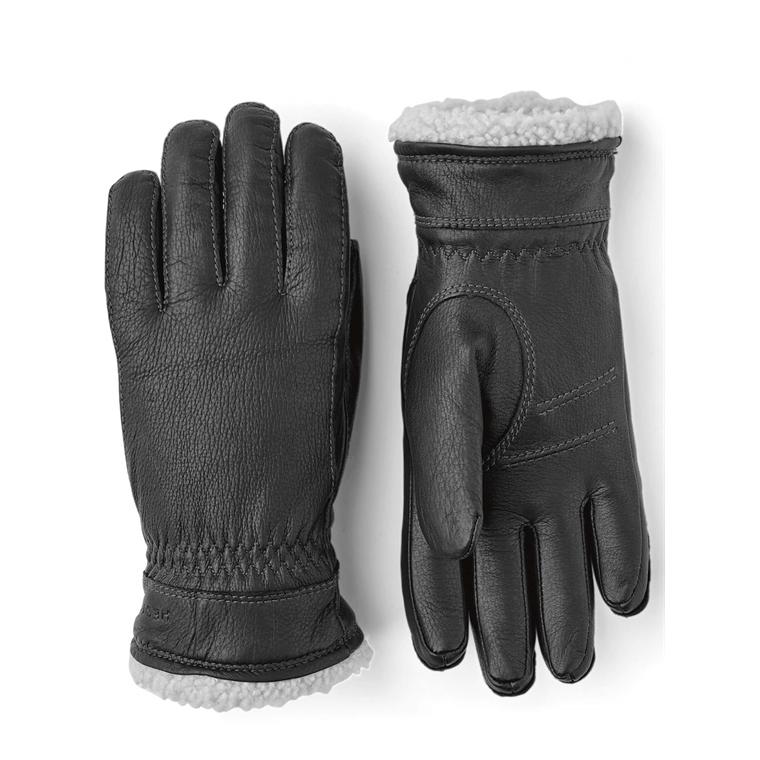 Hestra Deerskin Primaloft Handsker, Sort