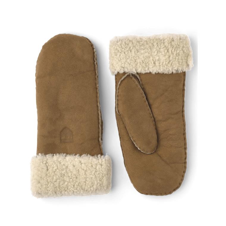 Hestra Sheepskin Mitt Vanter, Beige