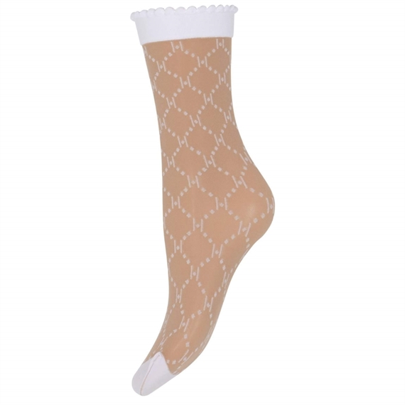 Hype The Detail Logo Socks 25 Denier, Hvid