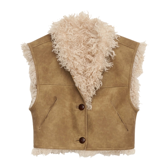 Isabel Marant Etoile Clara Vest, Taupe